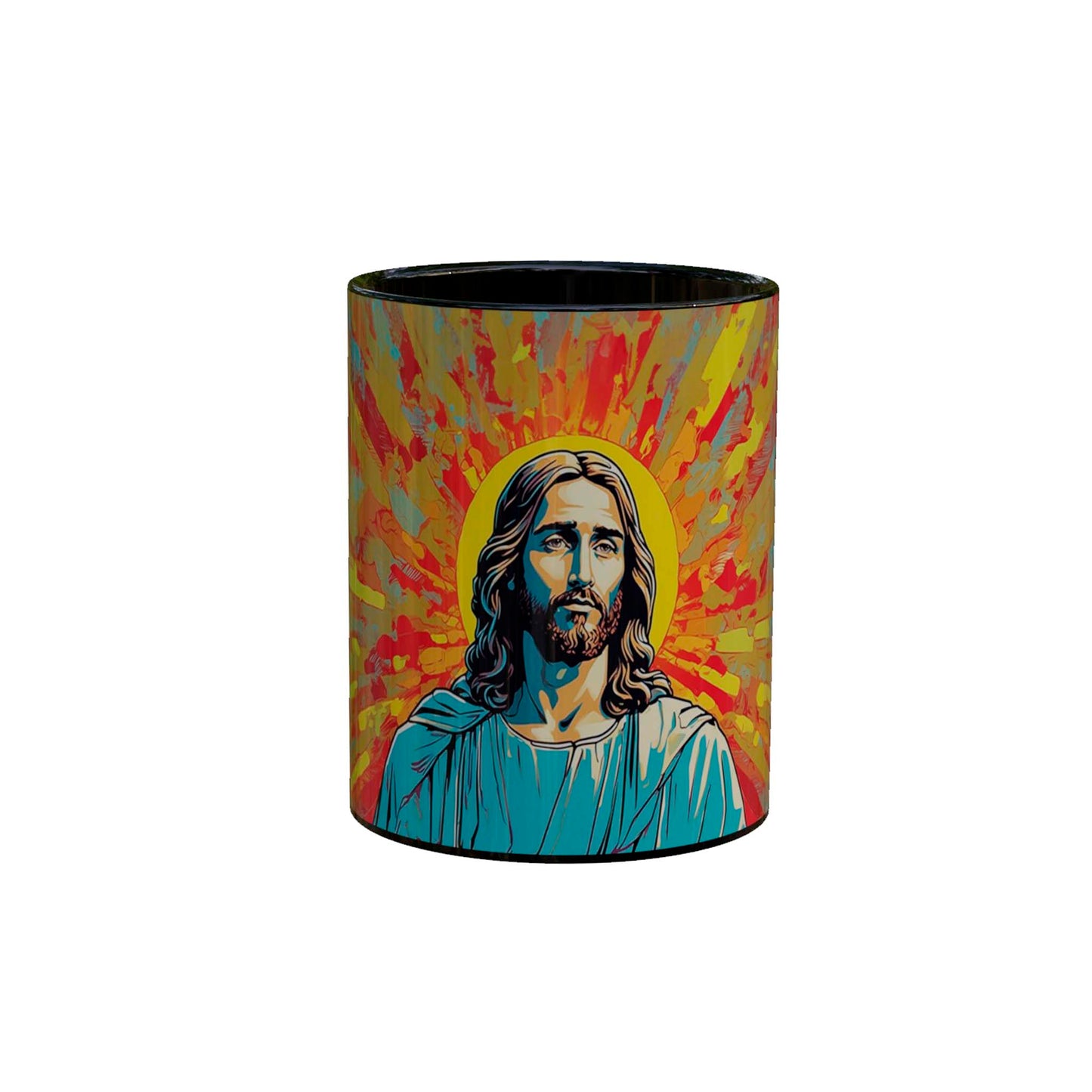 Taza de Jesús: Fe y Esperanza en Colores Vivos