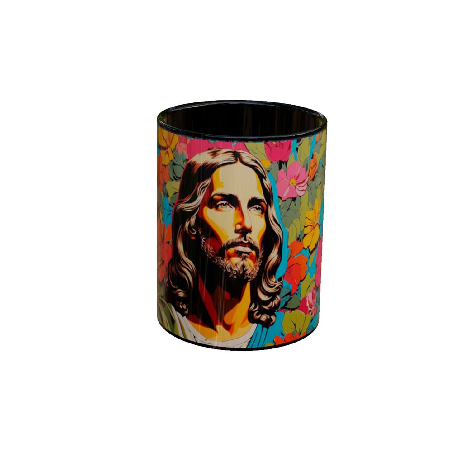 Jesús Con Flores Colores Vivos BBM