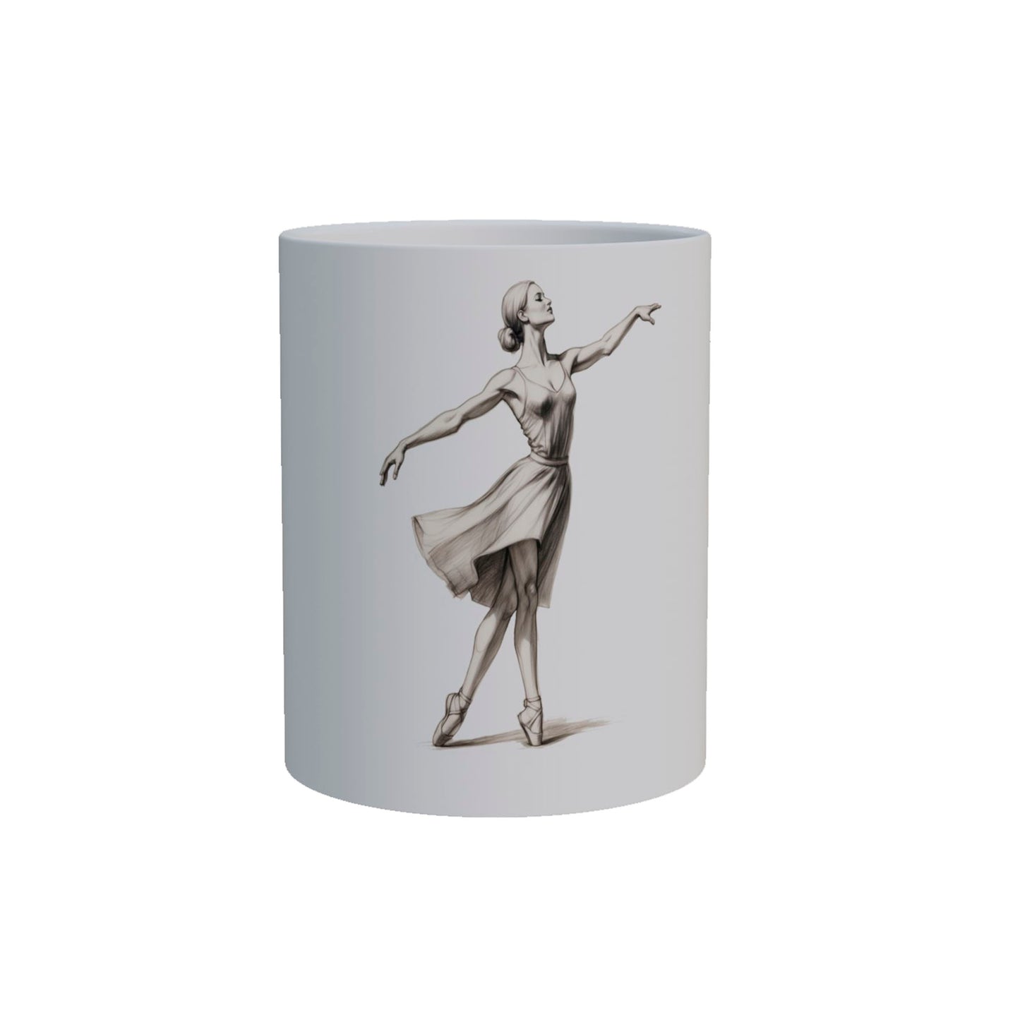 Danza en Movimiento: Taza con Ilustración de Ballet