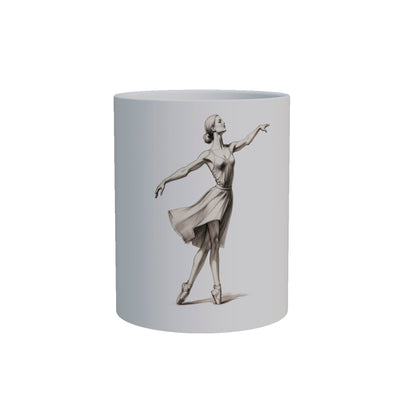Danza en Movimiento: Taza con Ilustración de Ballet