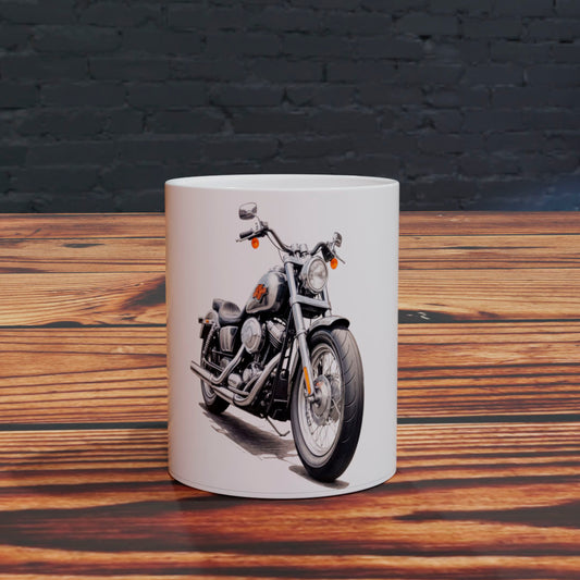 Libertad sobre Ruedas: Taza con Motocicleta HD