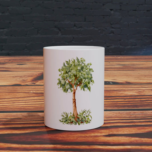 Taza con Acuarela de Árbol