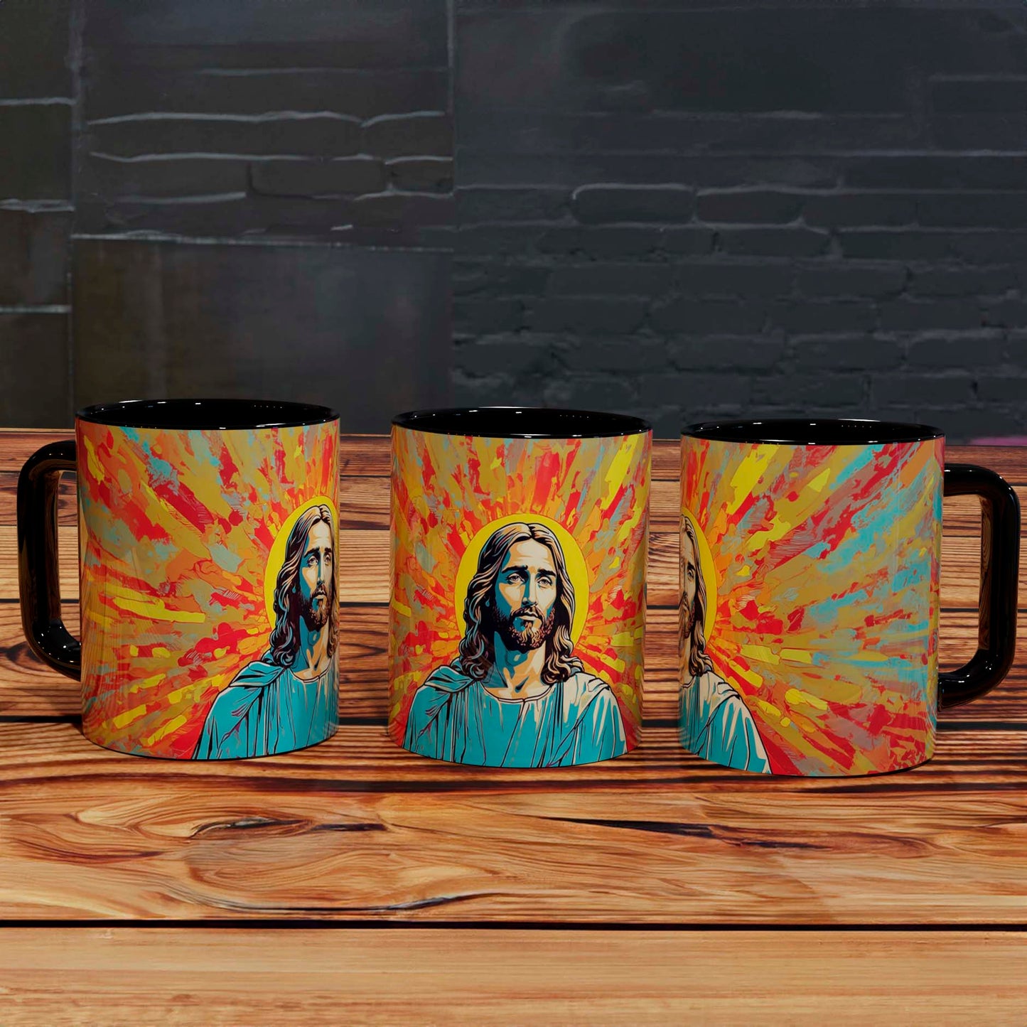 Taza de Jesús: Fe y Esperanza en Colores Vivos