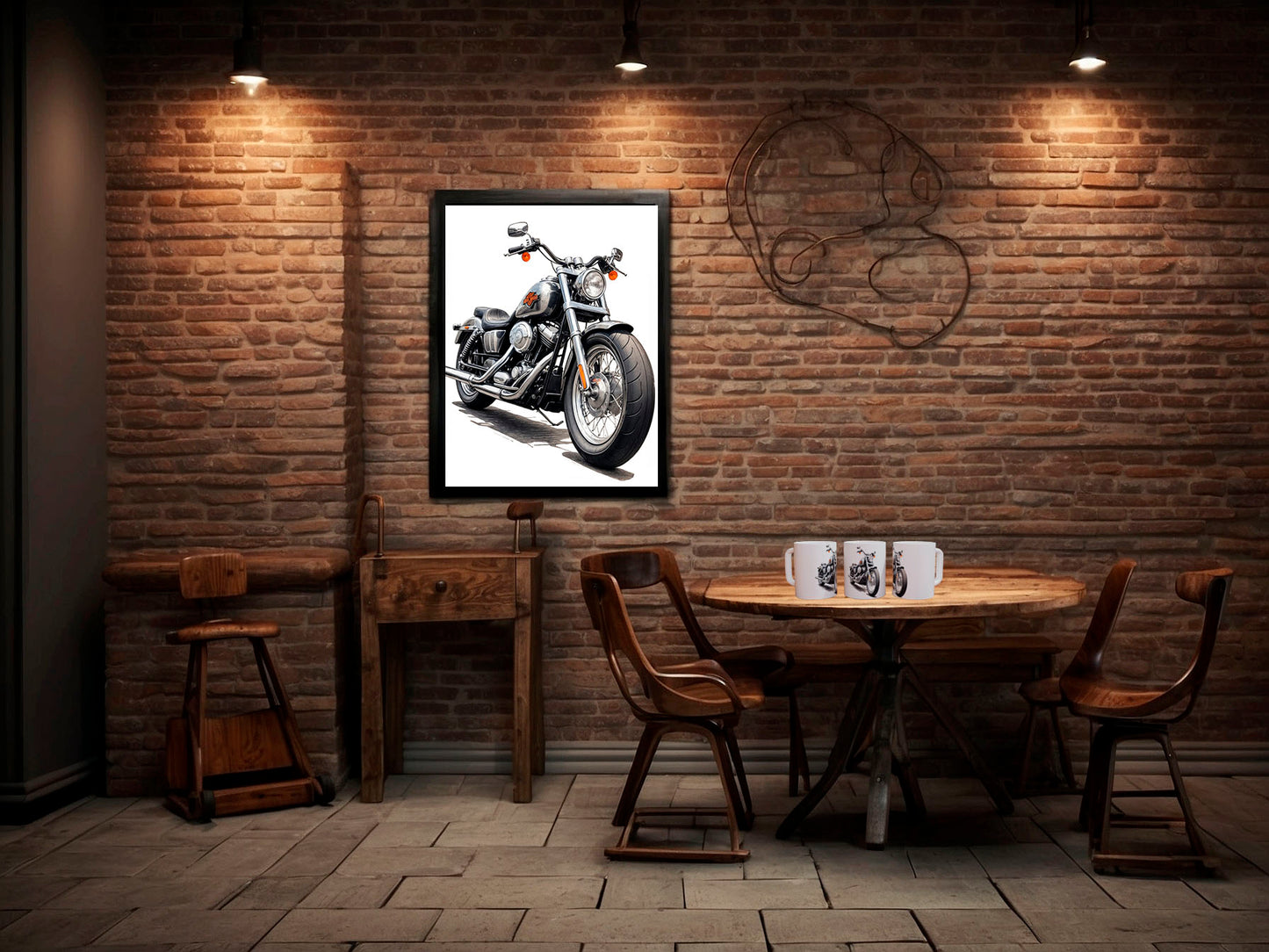 Libertad sobre Ruedas: Taza con Motocicleta HD